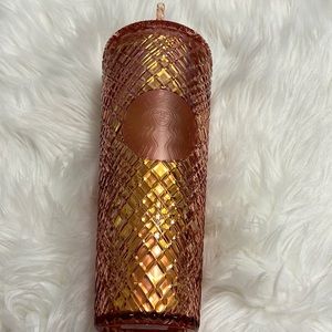 Starbucks iridescent peach crystal tumbler NVT